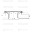 Slika Kanalizacioni slivnik f32 hor. Isaflex 7150